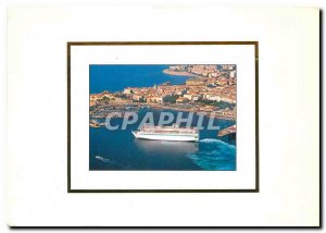 Modern Postcard Ajaccio Boat