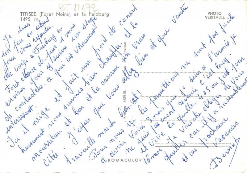 BT11172 Titisee et le feldberg          Germany