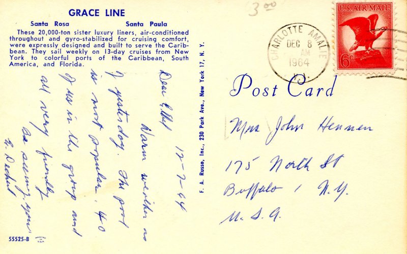 Grace Line - SS Santa Rosa & SS Santa Paula