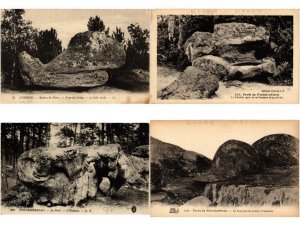 ANCIENT STONES, CLIFFS, FRANCE Mostly FONTAINEBLEAU 300 Vintage Postcards(L5711)