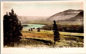 View Overlooking Kamloops, BC Vintage Postcard M60