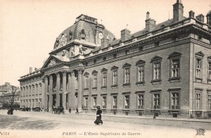 Vintage Postcard L'Ecole Superieure De Guerre Militaire Complex In Paris France