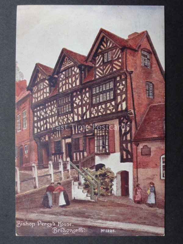 Shropshire BRIDGNORTH Bishop Percys House - Old Postcard by Wilding & Sons 1225