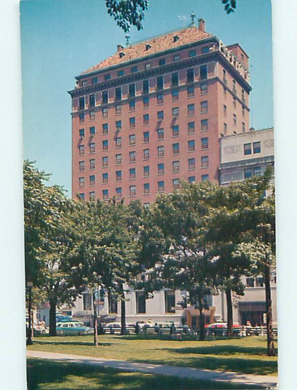 Unused 1950's OLD CARS & ESSEX HOUSE HOTEL Newark New Jersey NJ Q5745