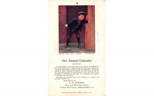 Annual Calendar Middletown, New York Postcard