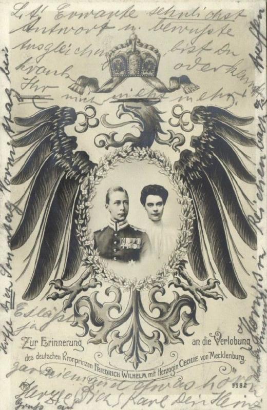 Crown Prince Wilhelm of Prussia & Duchess Cecilie of Mecklenburg-Schwerin (1904) 