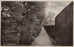 Lovers Walk Cheam London Old Real Photo Postcard