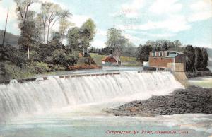 Greenville Connecticut Compressed Air Plant Waterfall Antique Postcard K21780