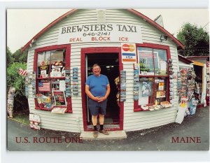 M-161164 Brewster's Taxi US Route One Maine USA