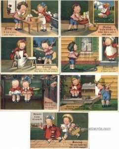 Wiederseim / Drayton , 7 Card Set Series 38 Unused very light wear on cards