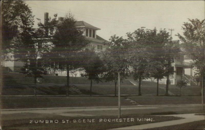 Rochester MN Zumbro Street Home c1910 Real Photo Postcard