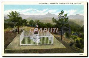 Postcard Old Colorado Buffalo Bill Grave & # 39s is Lookout Mountain