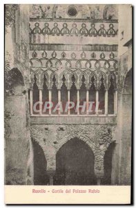Old Postcard Ravello Cortile del Palazzo Rufolo