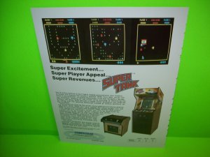 SUPER TANK 1981 Original Vintage Video Arcade Game Promo Flyer Vintage Retro