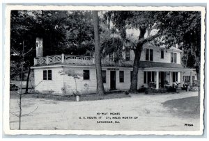 c1930's Hi Way Homes Dirt Road Savannah Georgia GA Unposted Vintage Postcard