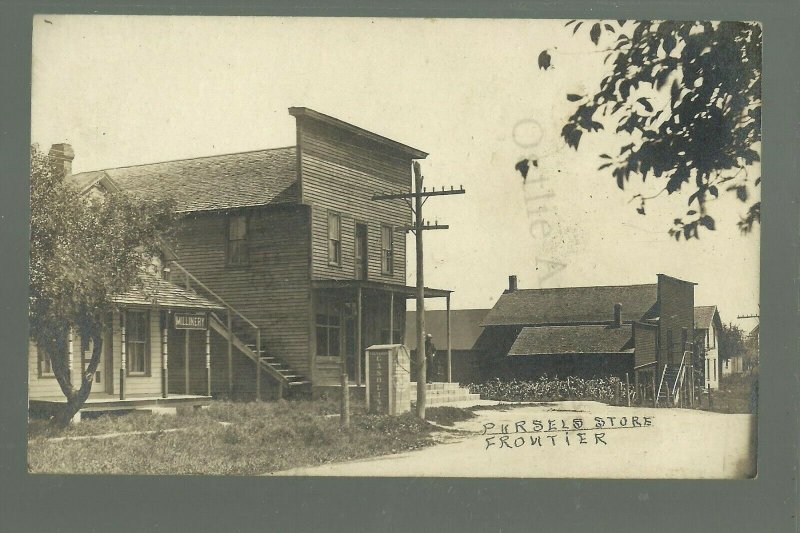 Frontier MICHIGAN RP c1910 GENERAL STORE Main St. GHOST TOWN nr Coldwater Hudson