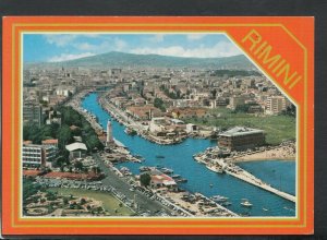 Italy Postcard - Aerial View of Rimini - Canal Harbour From The Plane   RR6676