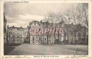 Old Postcard Houses St Maurice and St Clair