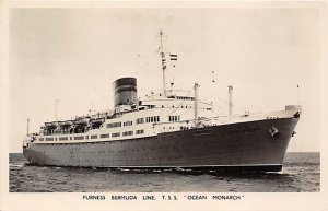 TSS Ocean Monarch Furness Line Ship 1953 