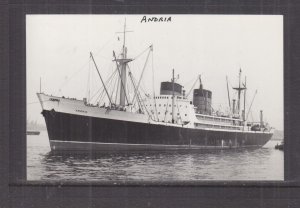  MV ANDRIA  CUNARD LINE, 1947, REPRINT.