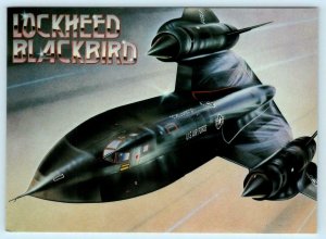 Airplane LOCKHEED BLACKBIRD Artist Signed Martin Alton   4x6 Postcard