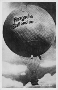 Haagsche Ballonclub Netherlands Hot Air Balloon Real Photo Postcard JE229557