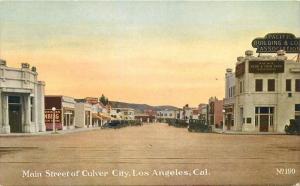 Culver City 1920s Los Angeles California Main Street Pacific Novelty 9284