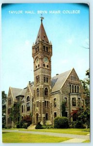 BRYN MAWR COLLEGE, Pennsylvania PA ~ Campus TAYLOR HALL c1960s  Postcard