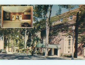 Unused Pre-1980 OLD CARS & SCHINE QUEENBURY INN MOTEL Glens Falls NY u2487@