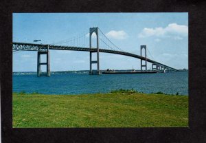 RI Newport Bridge Jamestown Narragansett Bay Rhode Island Postcard