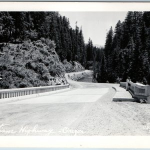 c1950s Linn Co, Ore RPPC Santiam Highway Bridge Family Real Photo Christian A199