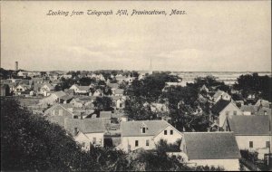 Provincetown Massachusetts MA Cape Cod Telegraph Hill Vintage Postcard