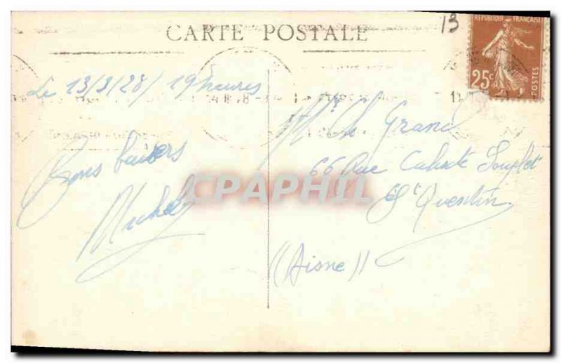 Old Postcard Marseille Palais Longchamp