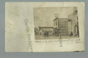 Onamia MINNESOTA RPPC 1908 MAIN STREET nr Isle Milaca Garrison LAKE MILLE LACS