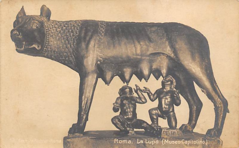 La Lupa Roma Statues / Monuments 1938 Missing Stamp 