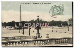 Postcard Old Paris Place de la Concorde