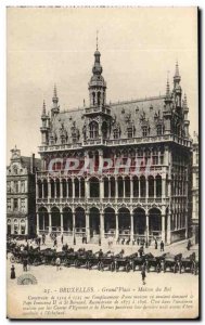 Old Postcard Brussels Grand Place Maison du Roi