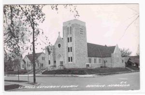 St Paul Lutheran Church Beatrice Nebraska RPPC postcard