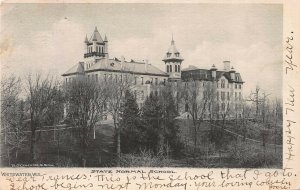 State Normal School, Whitewater, Wisconsin, very early postcard, used in 1907