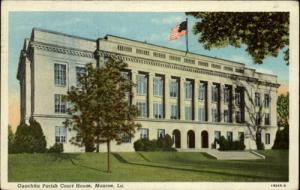 Monroe LA Ouachita Parish Court House Postcard