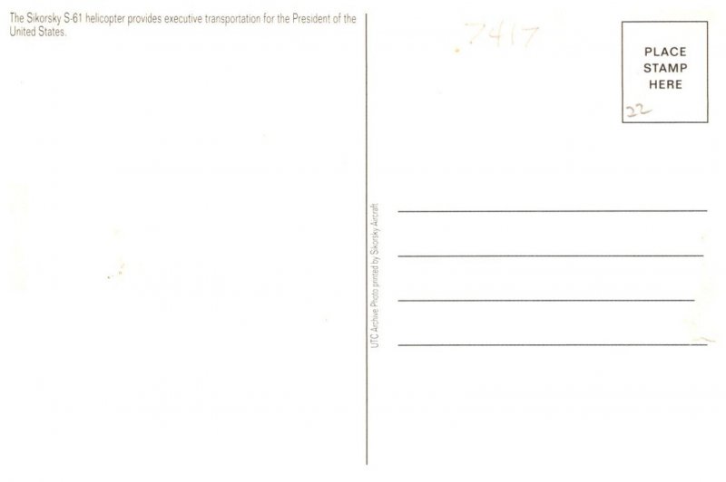 Sikorsky S 61 Presidents Helicopter