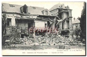 Old Postcard Chateau de Ville Army