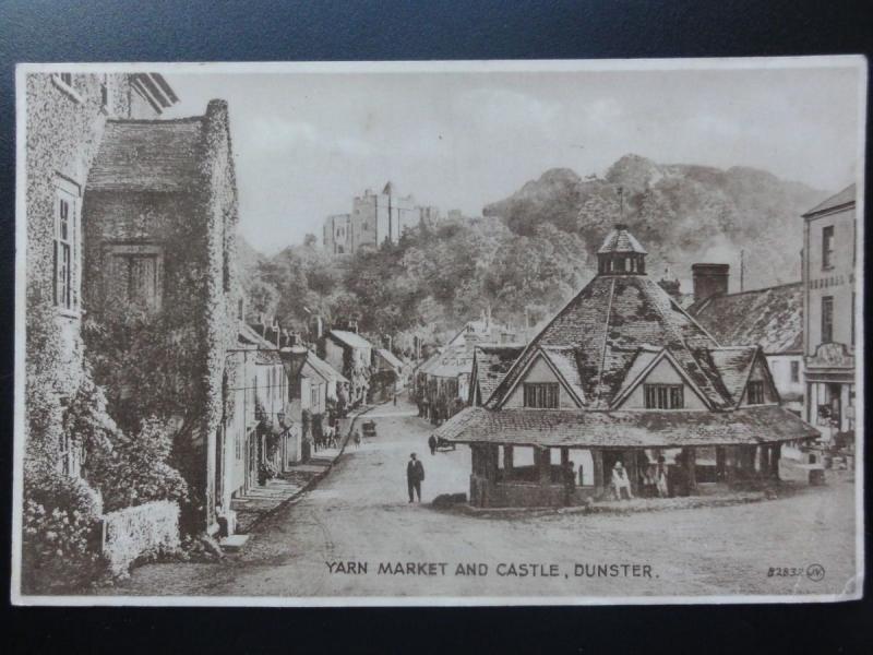 Somerset: Dunster, YARN MARKET & CASTLE c1919