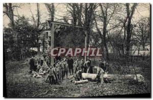 Postcard Old Children Champagne sur Seine near Fontainebleau The park Lafayet...