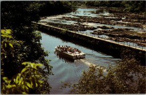 Lowell National Historical Park Barge James B Francis Vintage Postcard D10