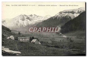 Puy de Dome-'s Peak Sancy- Altitude 1886 meters- Mont Dore - Old Postcard
