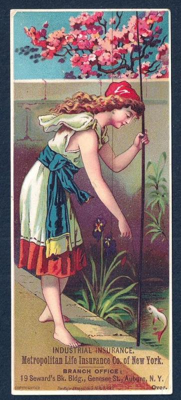 VICTORIAN TRADE CARD Metropolitan Life Insurance