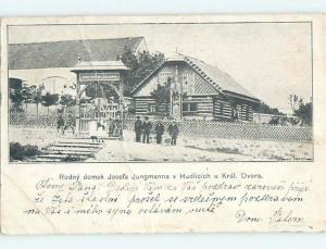 Pre-1907 ENTRANCE GATE Kraluv Dvur Near Beroun Czech Republic hJ6616