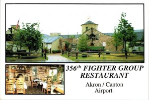 Canton, OH Ohio 356TH FIGHTER GROUP RESTAURANT Akron/Canton Airport 4X6 Postcard