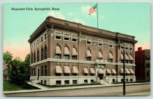 Springfield Massachusetts~Mayasset Club~Meeting Hall for Organizations~1910 PC